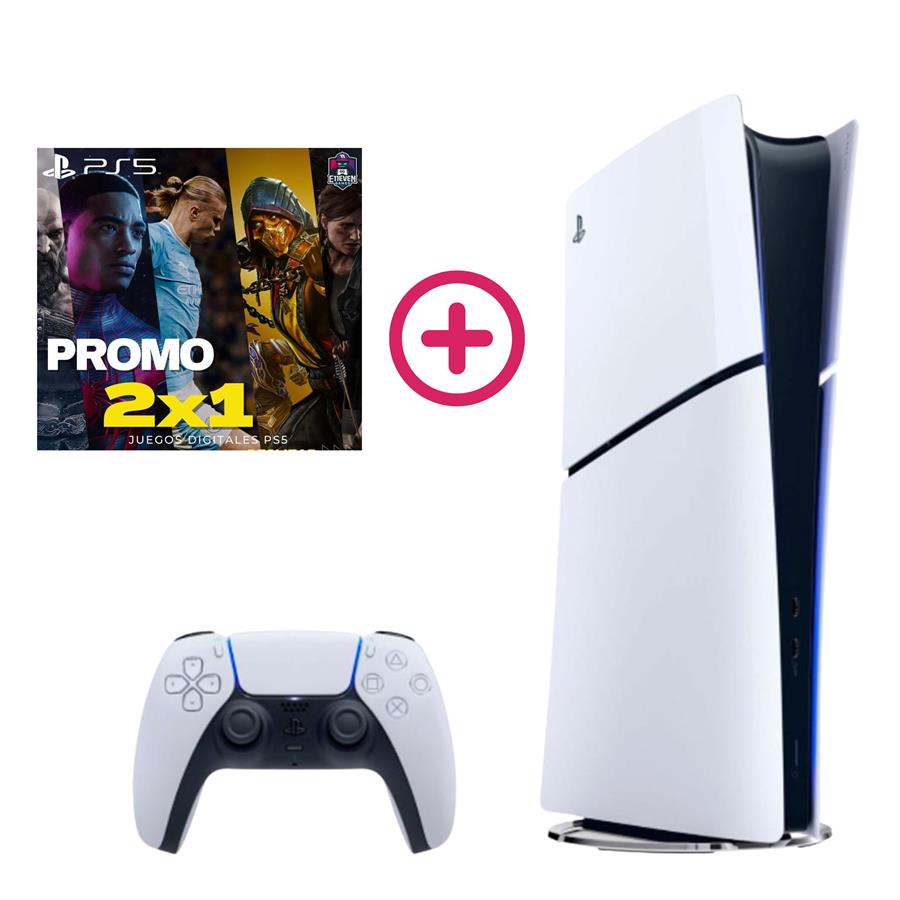 CONSOLA PS5 "SLIM" DIGITAL + 2X1 JUEGO DIGITAL