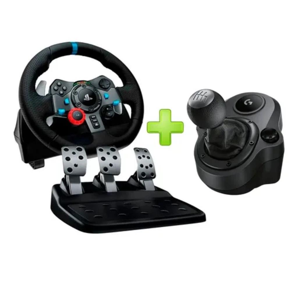 VOLANTE LOGITECH G29 DRIVING FORCE + PALANCA LOGITECH DRIVING FORCE SHIFTER - PC/PS3/PS4/PS5