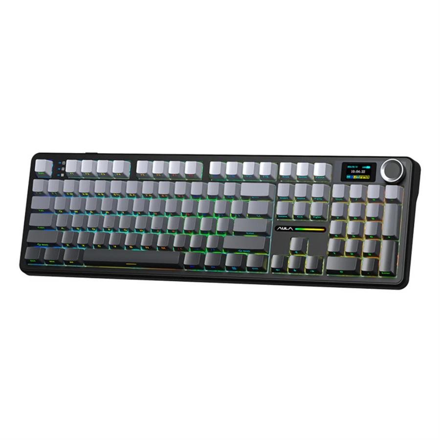 TECLADO AULA F108 PRO BLACK DEGRADÉ WIRELESS FULL RGB SW ZEPHYR