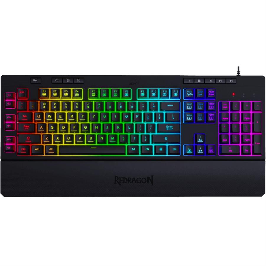 TECLADO MEMBRANA REDRAGON SHIVA K512 - BLACK