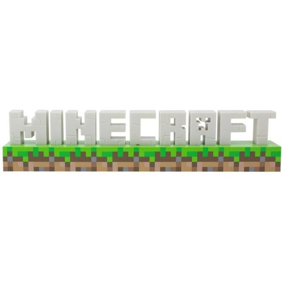 LAMPARA PALADONE MINECRAFT LOGO