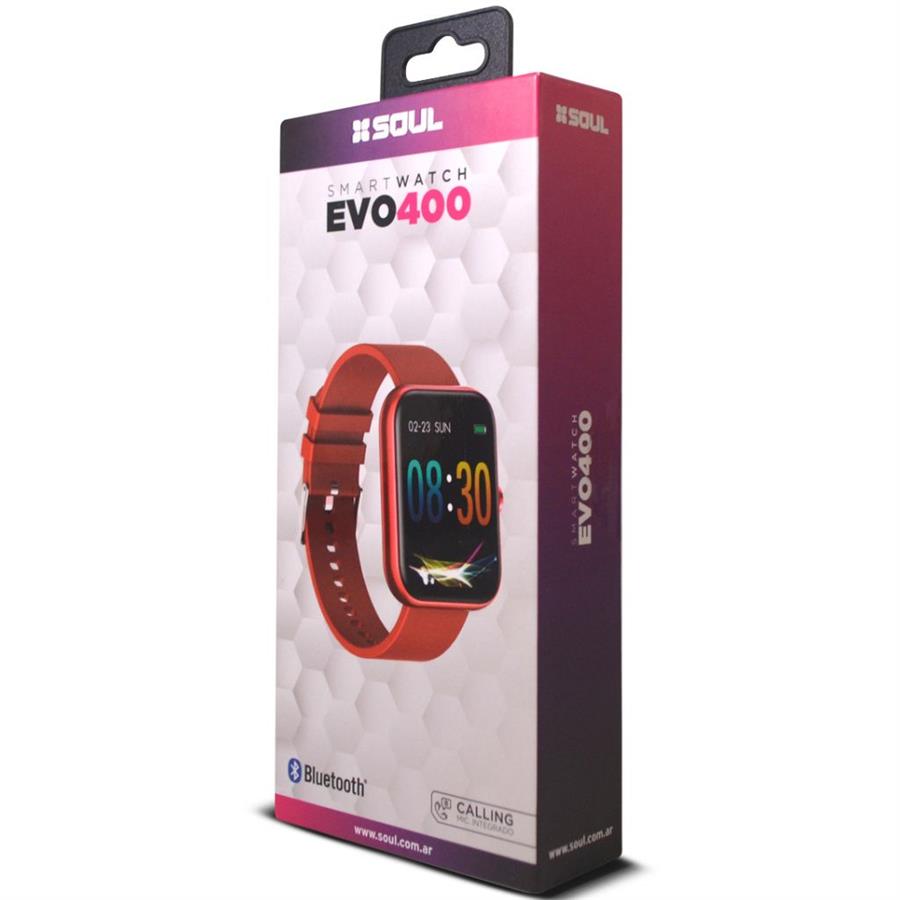 RELOJ SMART WATCH SOUL EVO 400 - ROJO