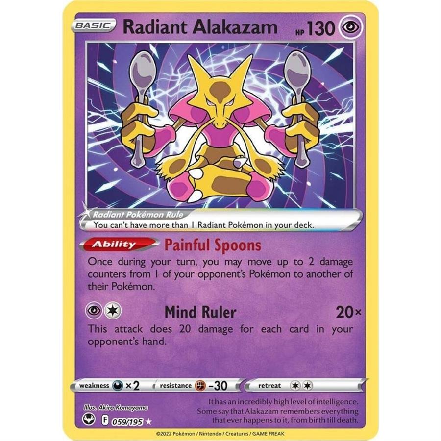 CARTA RADIANT ALAKAZAM - SILVER TEMPEST