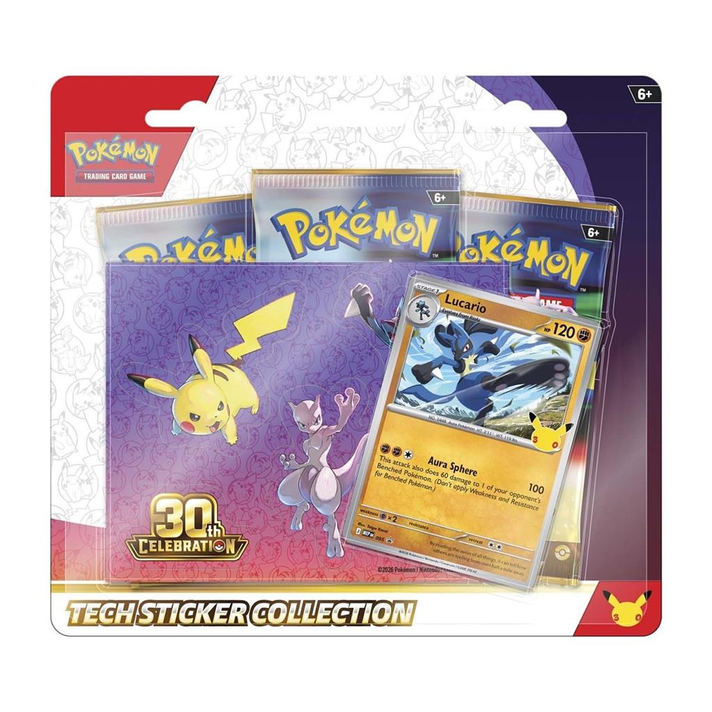 POKEMON TCG 30TH ANIVERSARIO TECH STICKER  COLLECTION - ENG