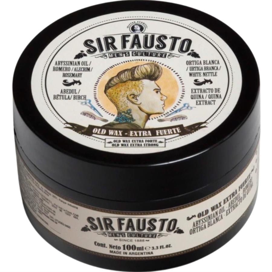 POMADA OLD WAX EXTRA FUERTE SIR FAUSTO - 100ML