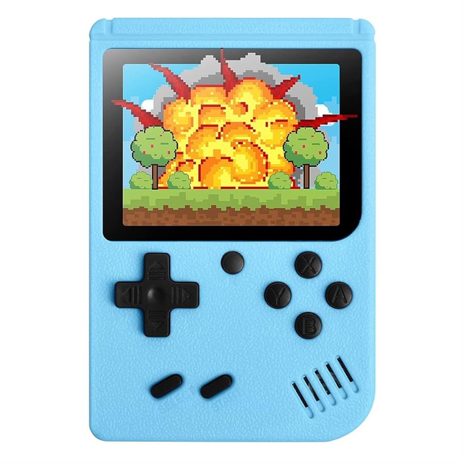 CONSOLA RETRO PORTÁTIL GAME BOX PLUS 500 JUEGOS + CONTROL CELESTE