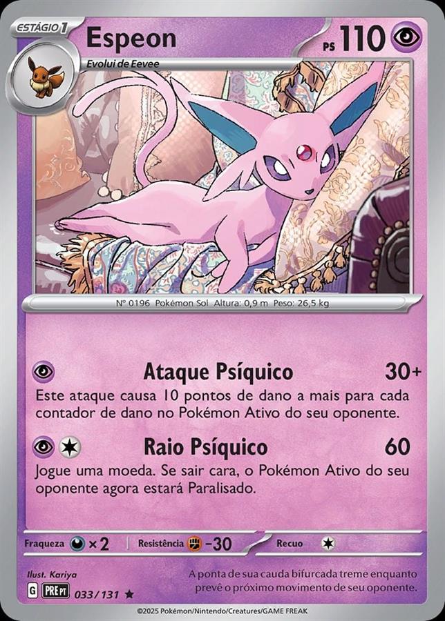 CARTA ESPEON HOLO - PRISMATIC EVOLUTIONS