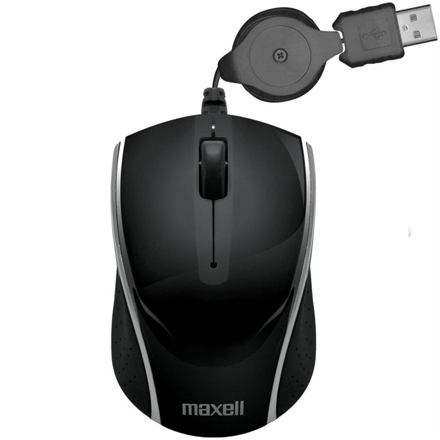 MOUSE MAXELL RETRACTIL - USB
