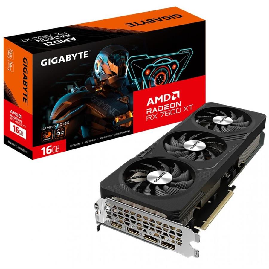 PLACA DE VIDEO GIGABYTE RADEON RX 7600XT GAMING OC 16GB