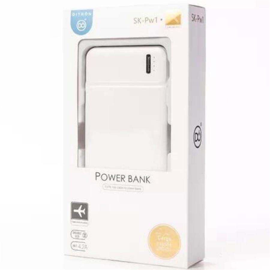 POWER BANK DITRON 20000mAh SK-PW1 - 2 USB Y 1 TIPO C