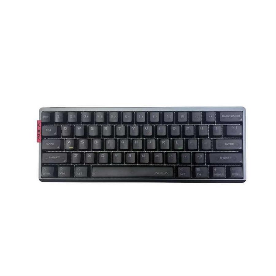 TECLADO AULA AG60 PRO BLACK CASE BLACK FROSTED KEYCAPS SW AETHER