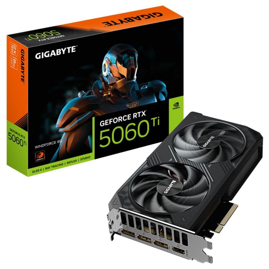 PLACA DE VIDEO GIGABYTE RTX 5060TI WF2 OC 8GB