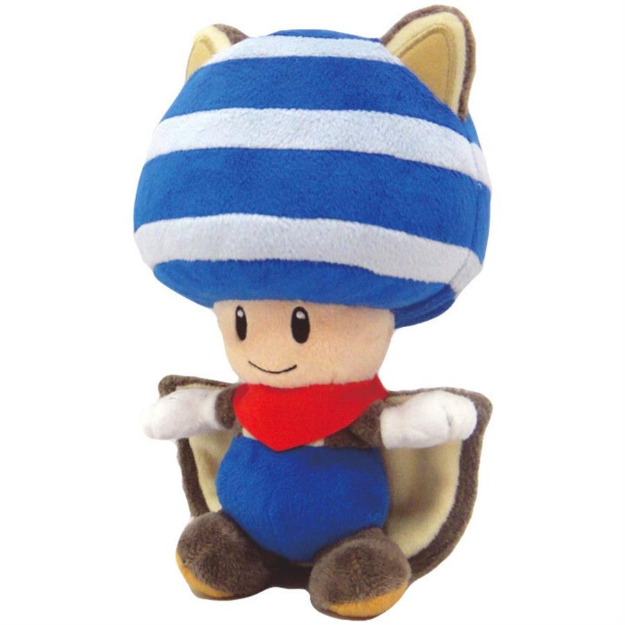 PELUCHE NINTENDO FLYING SQUIRREL TOAD BLUE - 22CM
