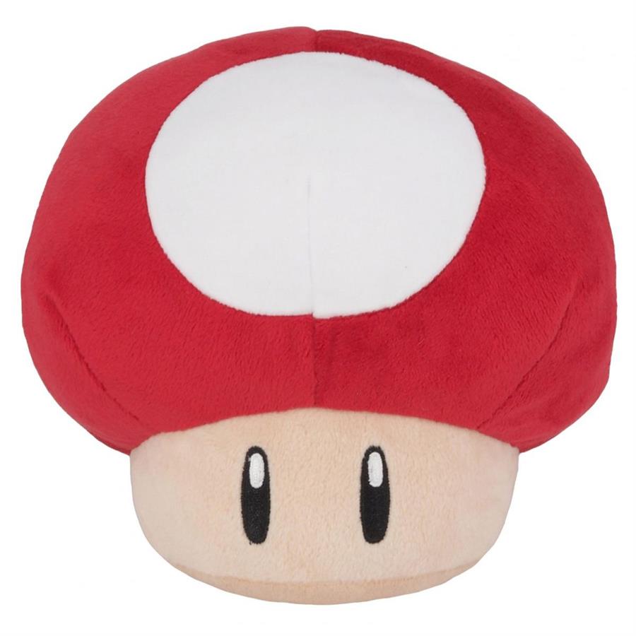 PELUCHE NINTENDO HONGO ROJO - 15CM