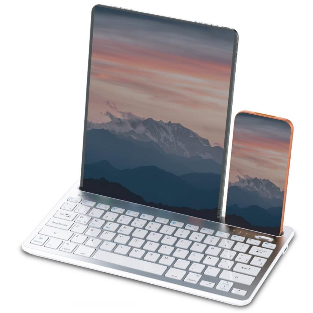 TECLADO INALAMBRICO SOUL MULTIPLATAFORMA KBT03 - BLANCO
