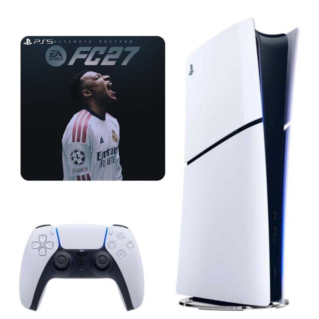 CONSOLA PS5 "SLIM" DIGITAL - 825GB + PREVENTA FC 27 PS5 DIGITAL STANDARD
