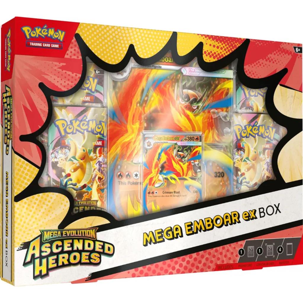 POKEMON TCG ASCENDED HEROES MEGA EMBOAR EX BOX