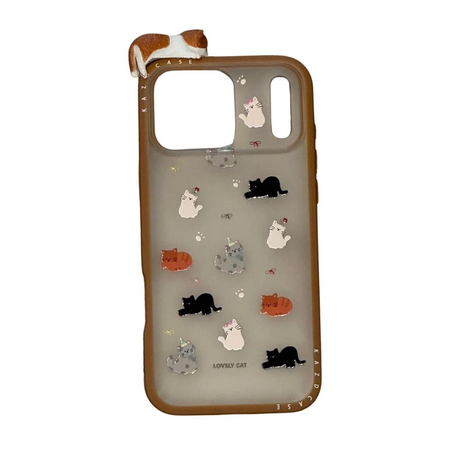 FUNDA PARA IPHONE - GATO 3D