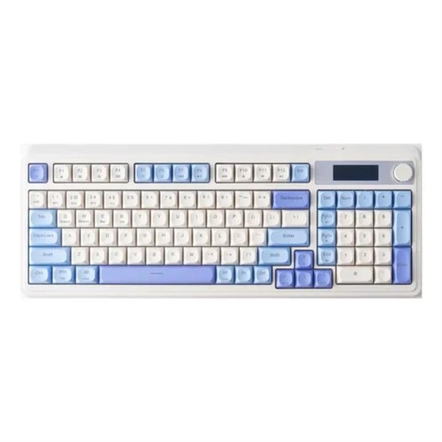 AULA S99 PRO AZUL BRUMA WIRELESS 98% RGB ESPAÑOL TECLADO MEMBRANA