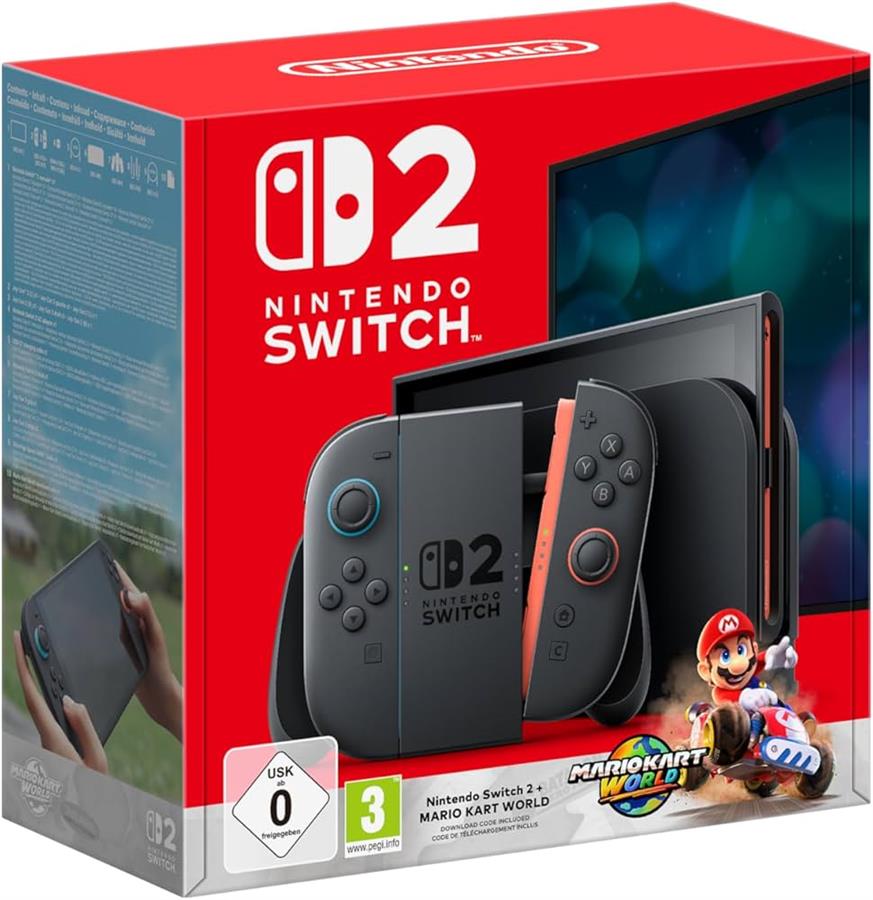 PREVENTA CONSOLA NINTENDO SWITCH 2 + MARIO KART WORLD