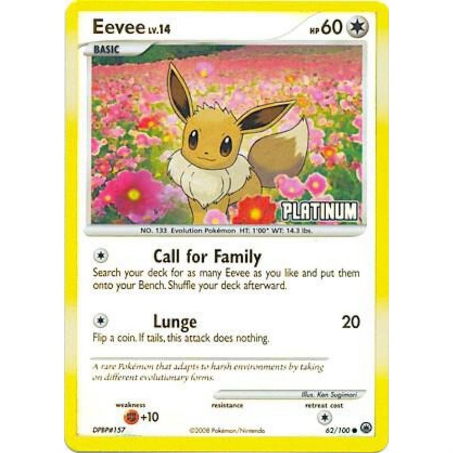 CARTA EEVEE (PLATINUM) - BURGER KING PROMO