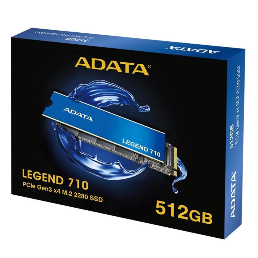 DISCO SSD ADATA LEGEND 710 512GB M2 GEN3 x4 2.400/1.800MB/s