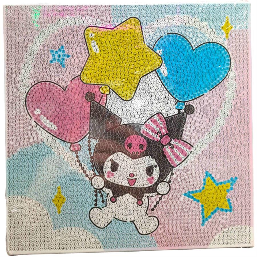 CUADRO MOSAICO PLANCHA DIAMANTES SANRIO PIKACHU - 20cmx20cm