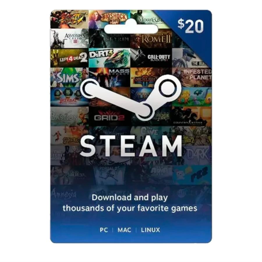 GIFT CARD STEAM ARGENTINA - 20 USD