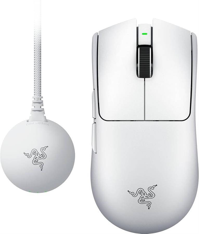 MOUSE GAMER RAZER VIPER V4 PRO WHITE HYPERSPEED WIRELESS 50K 8KHz