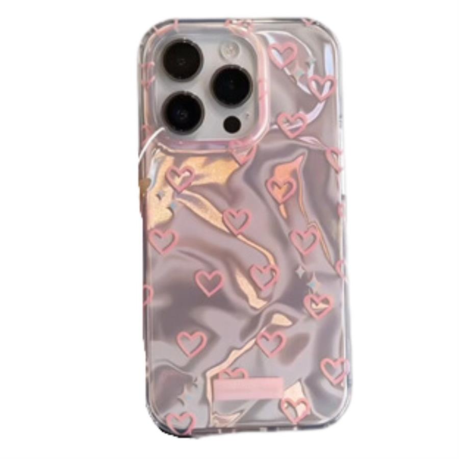 FUNDA IPHONE - CORAZONES HOLOGRAFICOS