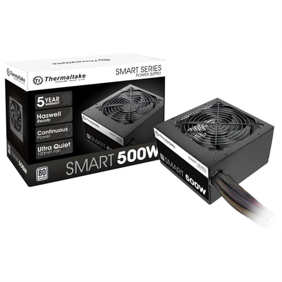 FUENTE GAMER THERMALTAKE SMART WHITE 500W 80 PLUS