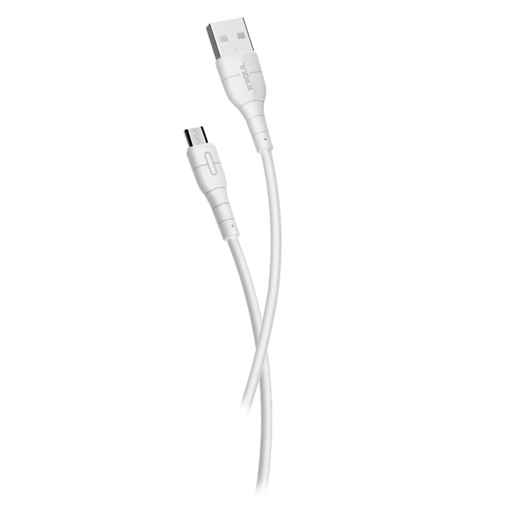 CABLE CARGADOR SOUL CLASSIC USB A MICRO USB - 2MTS