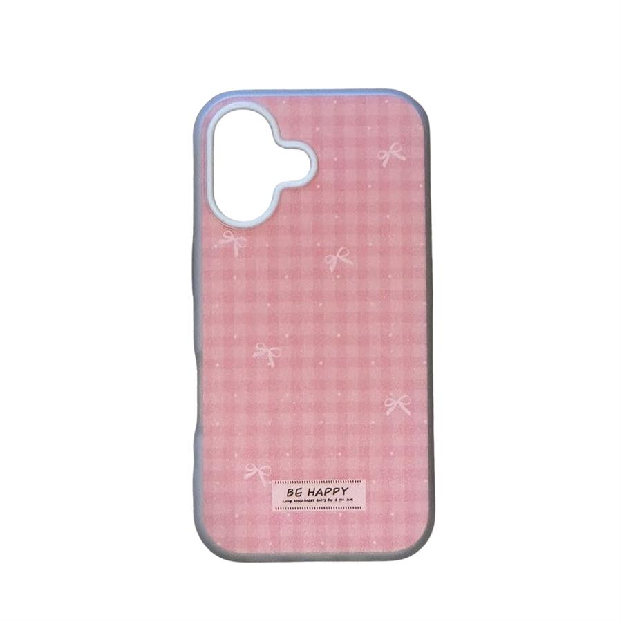 FUNDA PARA IPHONE - CUADRILLE ROSA