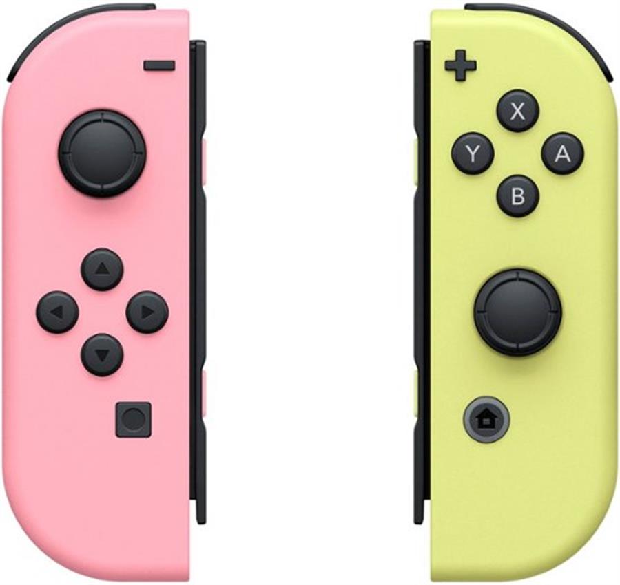 JOY-CON NINTENDO SWITCH - ROSA PASTEL Y AMARILLO PASTEL