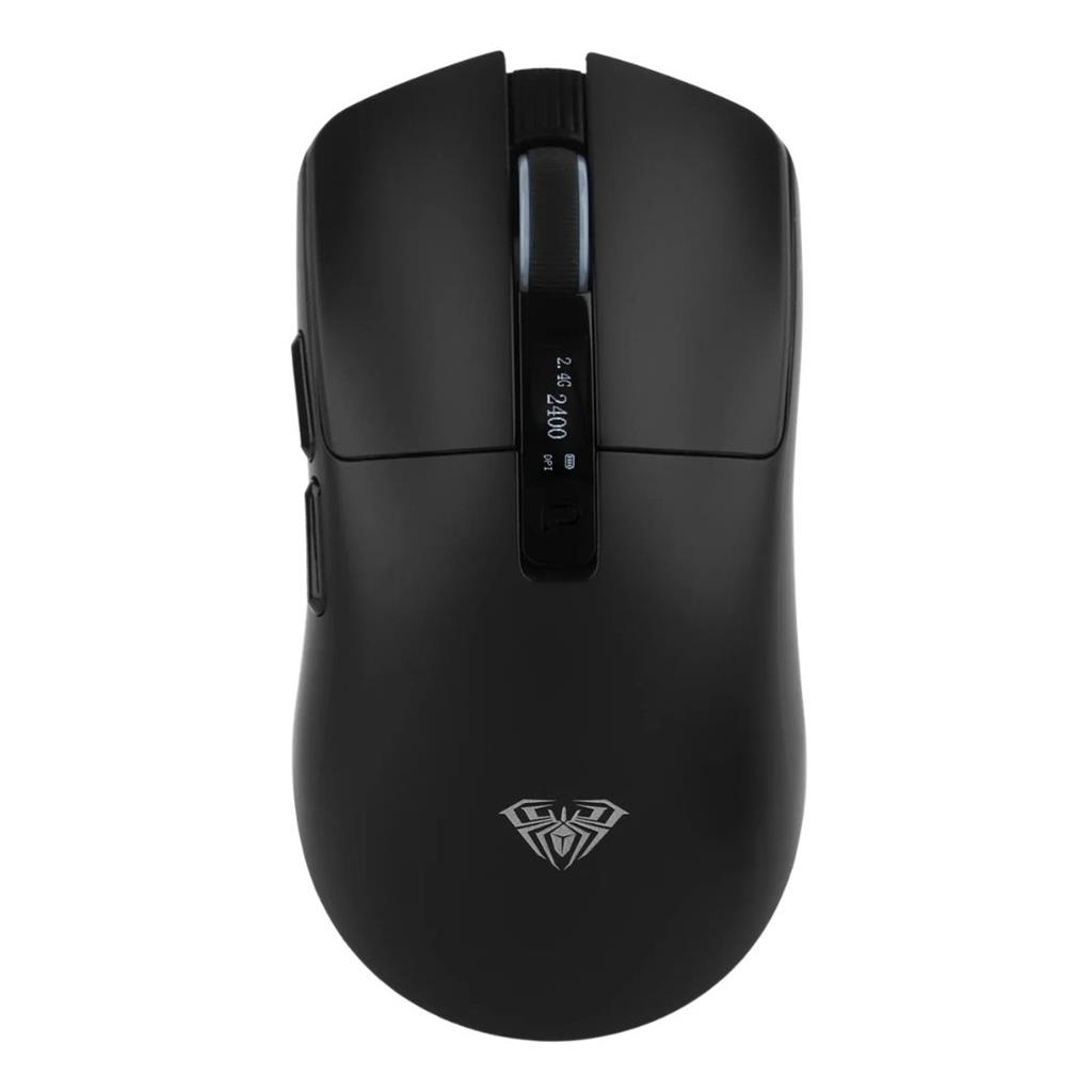 AULA SC590 PRO NEGRO MOUSE WIRELESS/CABLEADO 20K DPI 64GR 6D PAW3311 C/LCD